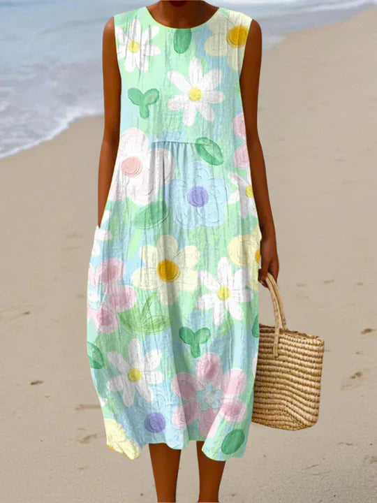 SARA | PATTERNED MIDI DRESS