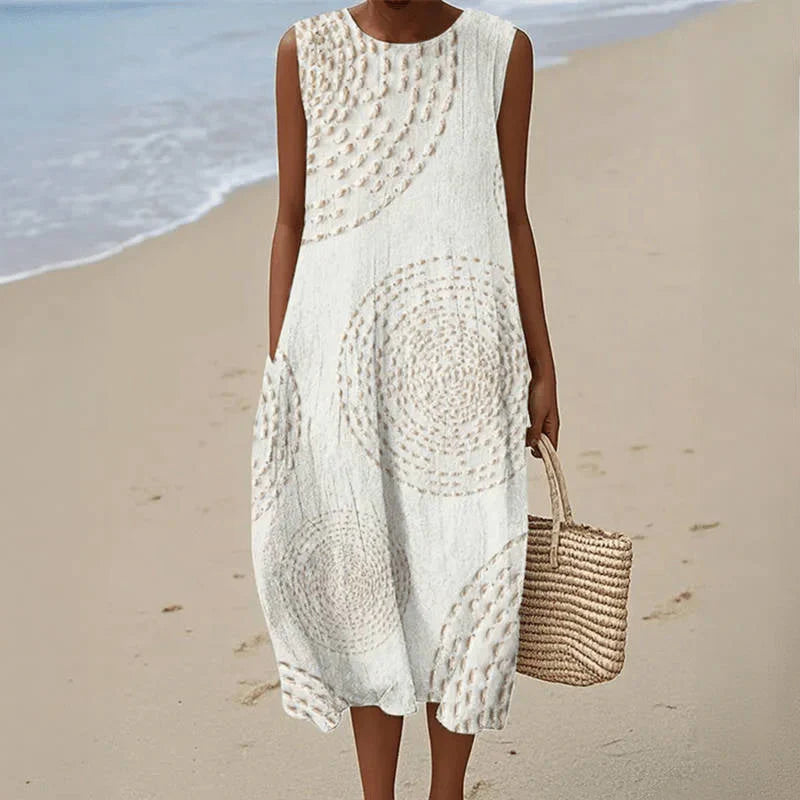 SARA | PATTERNED MIDI DRESS