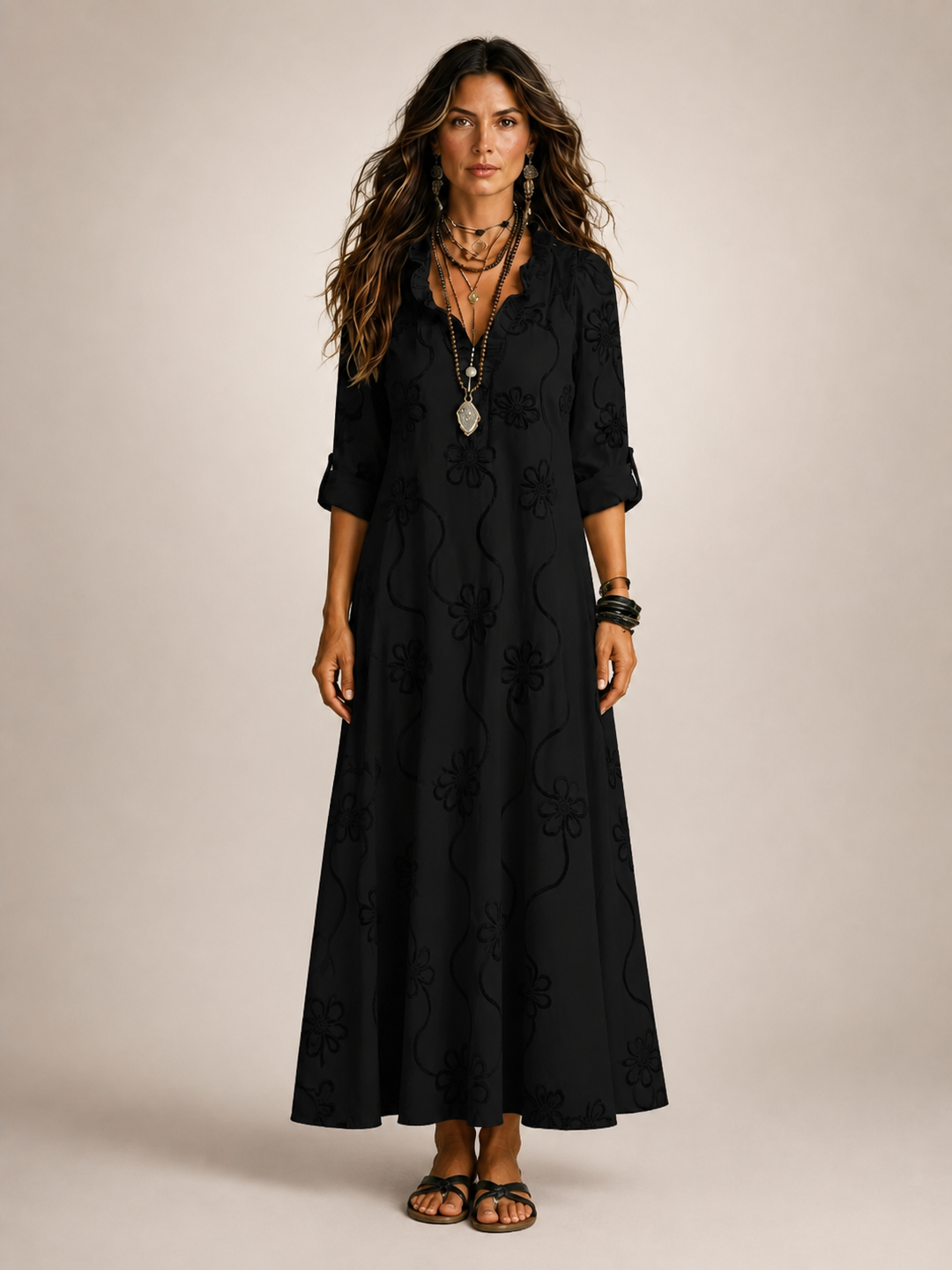 Merle | Floral Summer Dress with Tummy Control