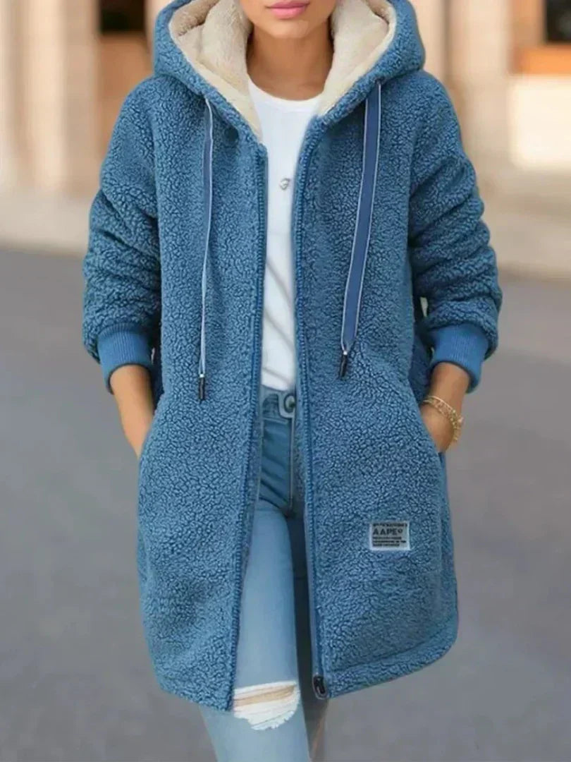 Chloe - Fleece hooded jacket