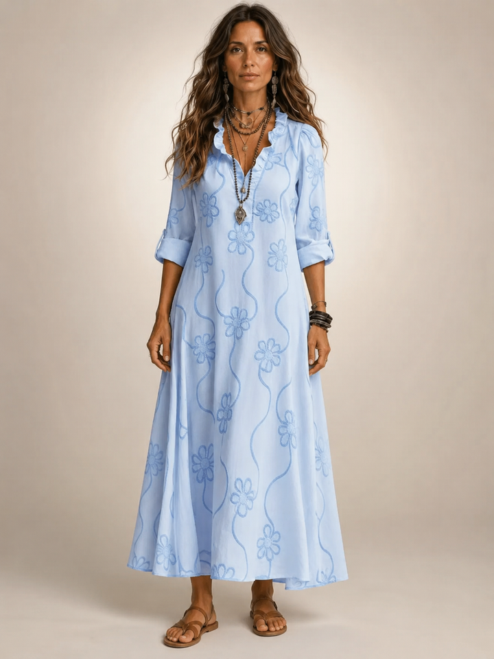 Merle | Floral Summer Dress with Tummy Control