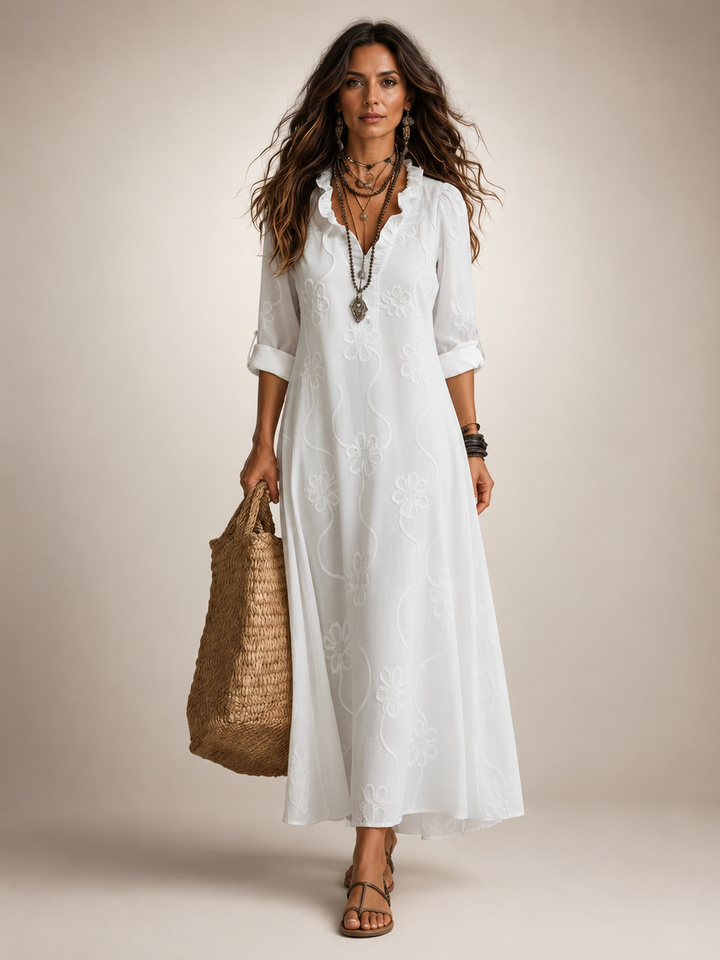 Merle | Floral Summer Dress with Tummy Control