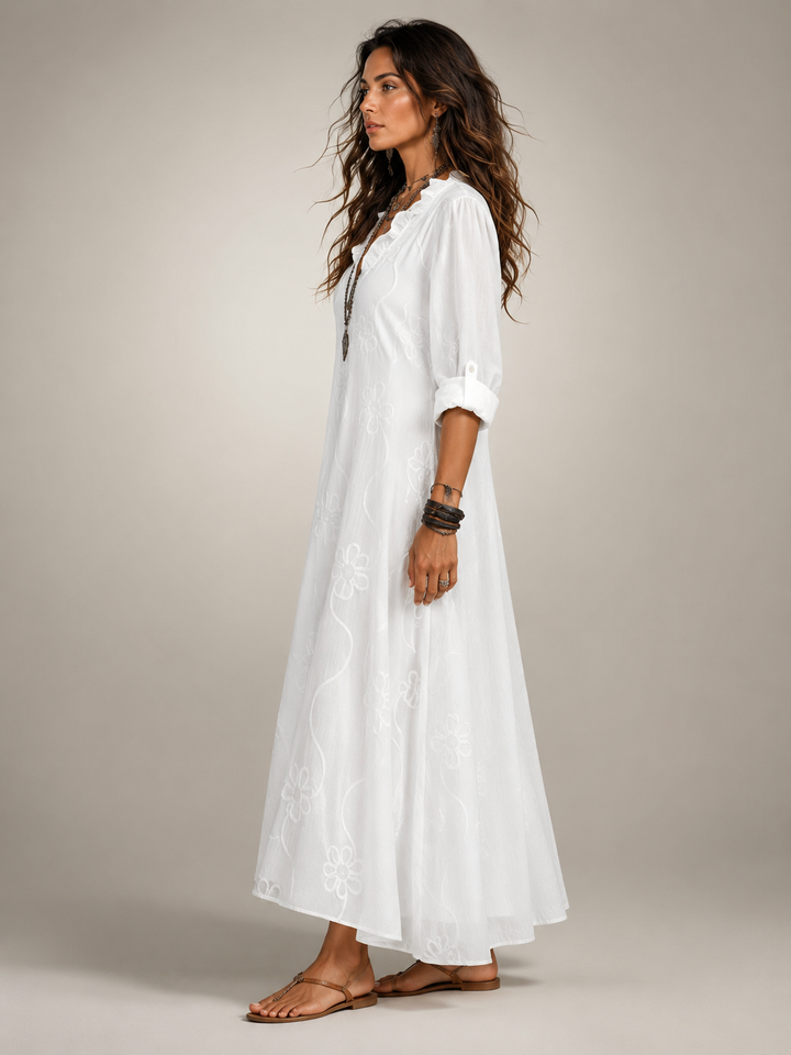 Merle | Floral Summer Dress with Tummy Control