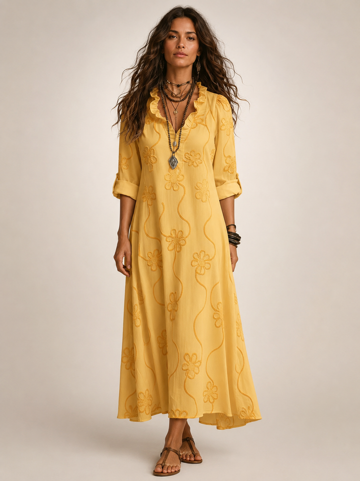Merle | Floral Summer Dress with Tummy Control