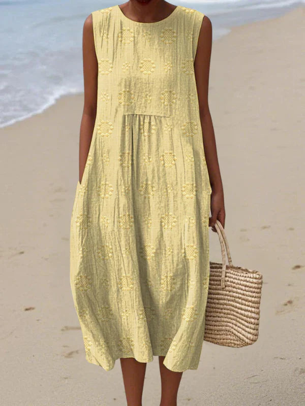 SARA | PATTERNED MIDI DRESS
