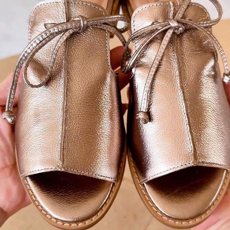 LILLIANA – STRAP-STYLE LEATHER SANDALS.