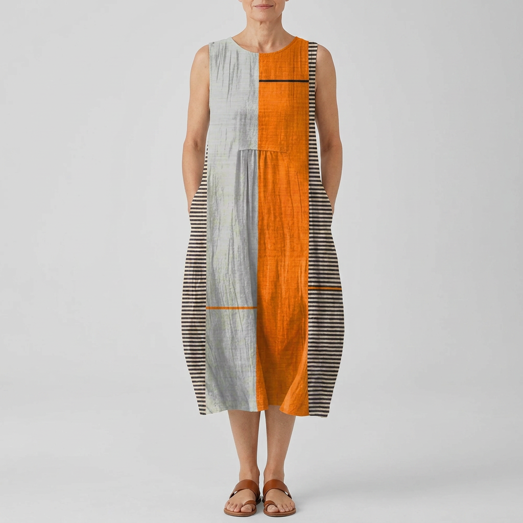 MAY | COLORBLOCK MIDI DRESS