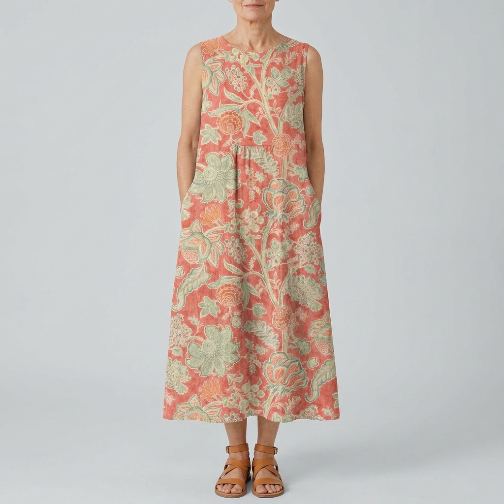 BETH | FLORAL MIDI DRESS