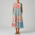 ANNA | PATCHWORK MIDI DRESS