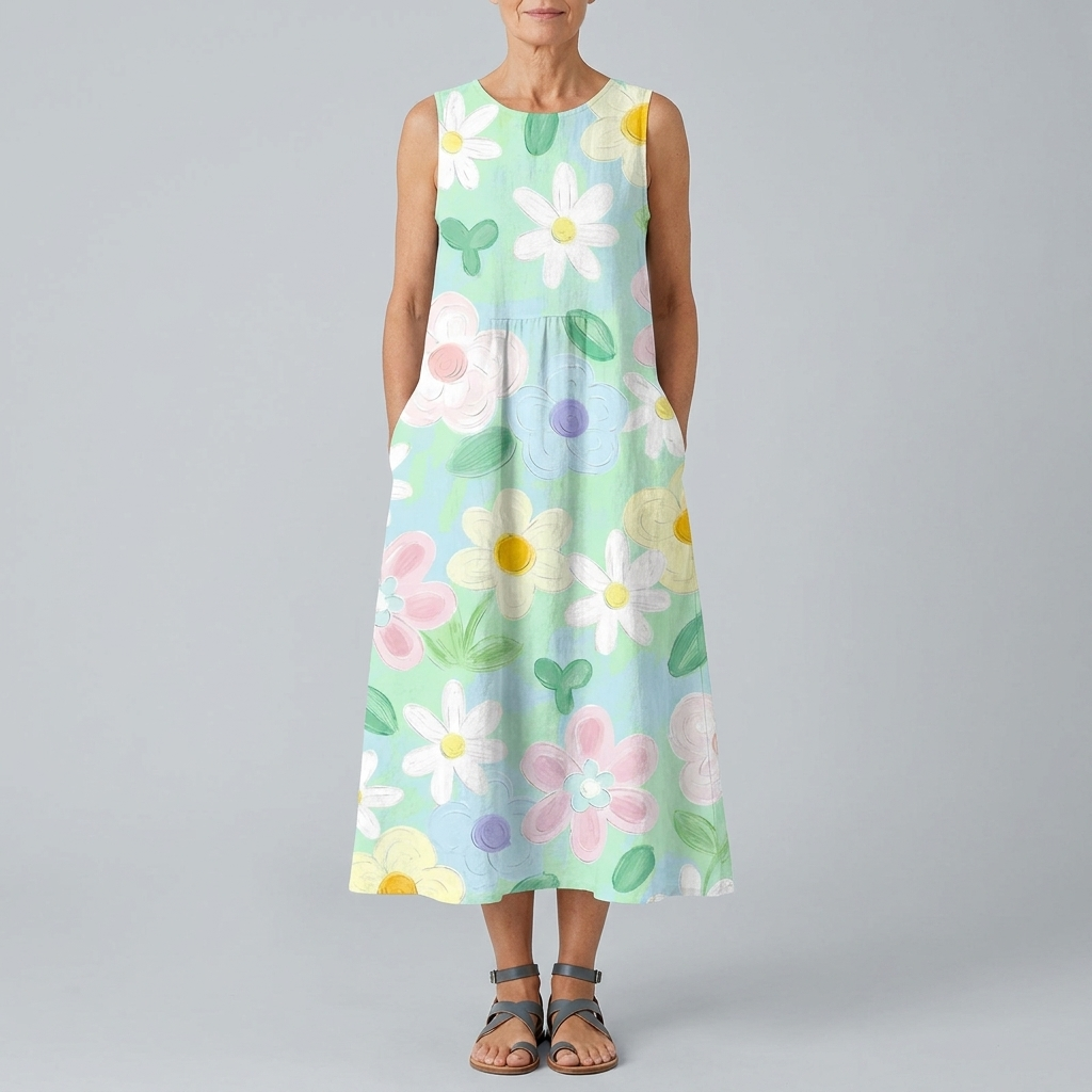 ERIN | PASTEL BLOSSOM MIDI DRESS