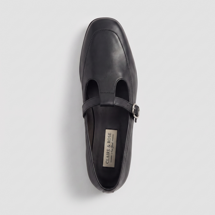Sofia Mary Jane flat seen from above showing the insole