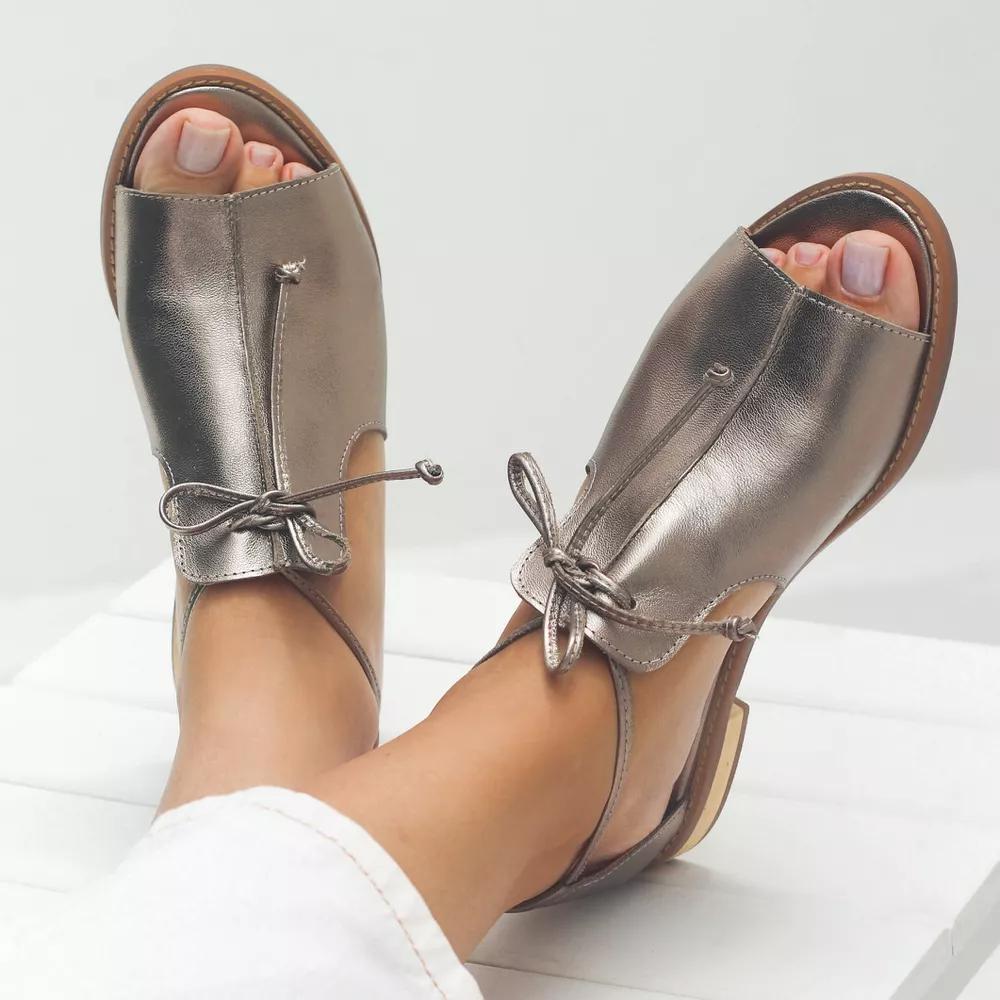 LILLIANA – STRAP-STYLE LEATHER SANDALS.