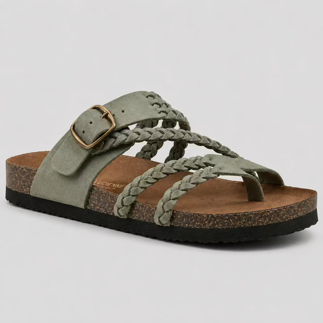 Elena | Woven Leather Sandals